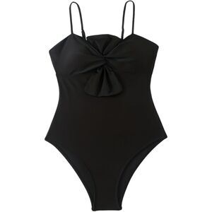 Women's One Piece Swimsuit Bowknot Bathing Suit- Medium NWOT